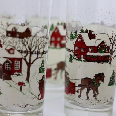 Libbey Winter Village Christmas - Set of (7)