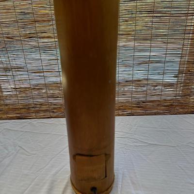 Hawaiian Bamboo Lamp & (3) Wood Decor Pieces