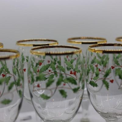 LENOX Holiday - Set of (8) Goblet Glasses
