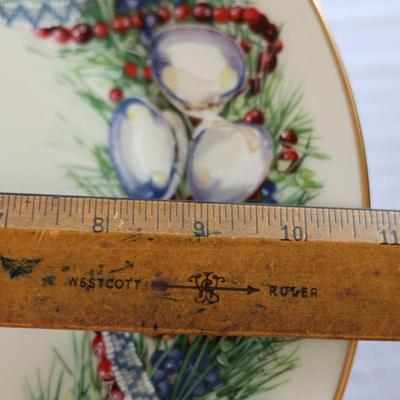 LENOX - Set of (6) Beautiful Colonial Christmas Wreath Plates, Most W/ Original Boxes