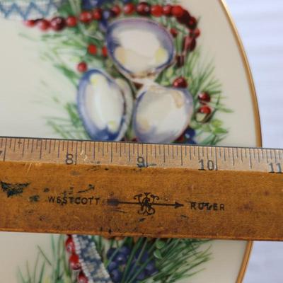 LENOX - Set of (6) Beautiful Colonial Christmas Wreath Plates, Most W/ Original Boxes