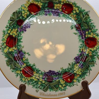 LENOX - Set of (6) Beautiful Colonial Christmas Wreath Plates, Most W/ Original Boxes