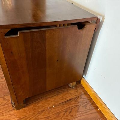 Two Glass Door End Tables (see description)