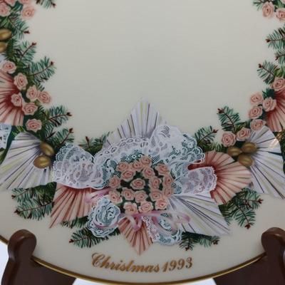 LENOX - Set of (7) Annual Colonial Christmas Wreath Plates, Most W/ Original Boxes