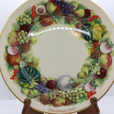 LENOX - Set of (7) Annual Colonial Christmas Wreath Plates, Most W/ Original Boxes