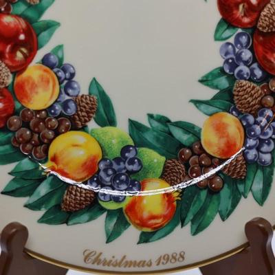 LENOX - Set of (7) Annual Colonial Christmas Wreath Plates, Most W/ Original Boxes