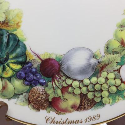 LENOX - Set of (7) Annual Colonial Christmas Wreath Plates, Most W/ Original Boxes