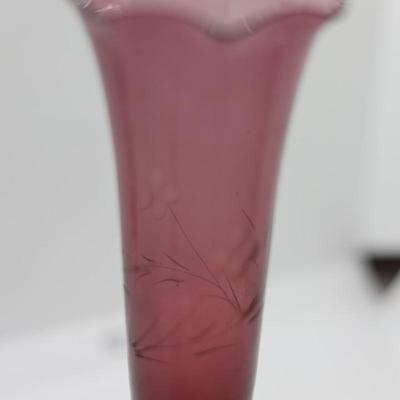 Amethyst Vase & Shallow Dish