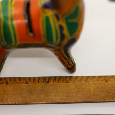1970s TonalÃ¡ Mexico Ceramic Horse Coin Bank