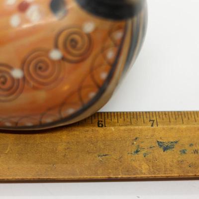 Vintage Mexico Folk Art Pottery Bird