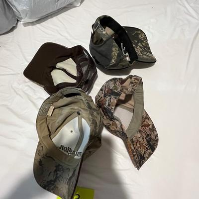 Variety of camouflage ball caps