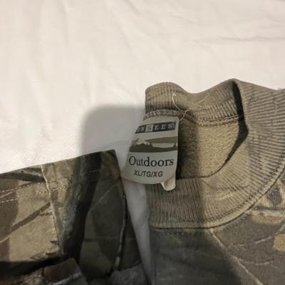 2 long sleeve camouflage shirts