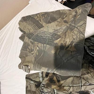 2 long sleeve camouflage shirts