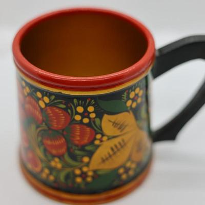 Vintage Russian Khokloma (4) Pieces