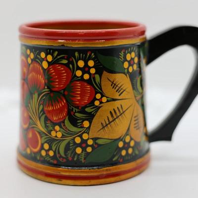 Vintage Russian Khokloma (4) Pieces