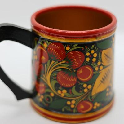 Vintage Russian Khokloma (4) Pieces