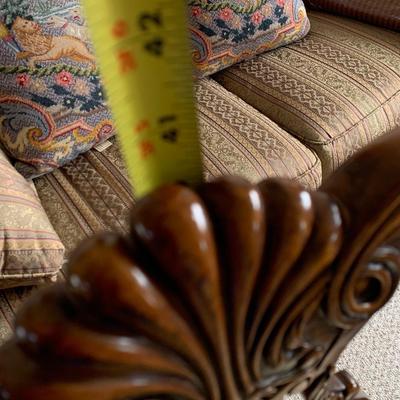 Clean Chippendale Style Ball & Claw Feet Arm Chair