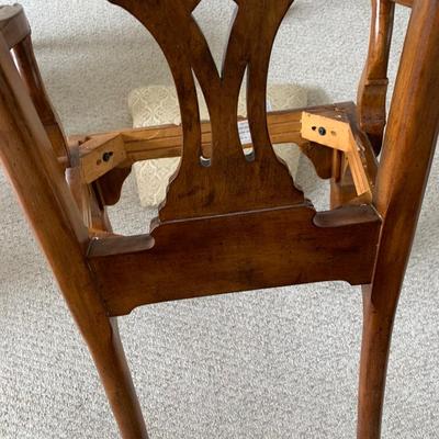 Clean Chippendale Style Ball & Claw Feet Arm Chair