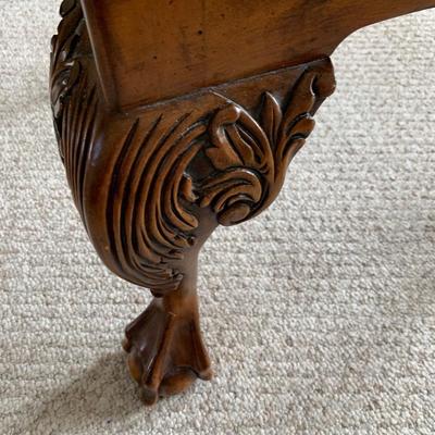 Clean Chippendale Style Ball & Claw Feet Arm Chair