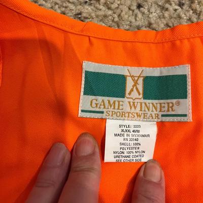 Hunter safety orange items
