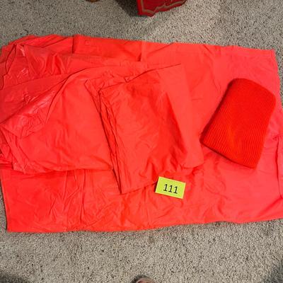 Hunter safety orange items