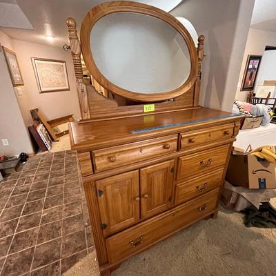 Nice Dresser with attached mirror