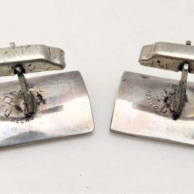 Lot #20  Pair of Vintage Mexican Sterling Cufflinks