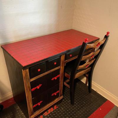Desk and chair
