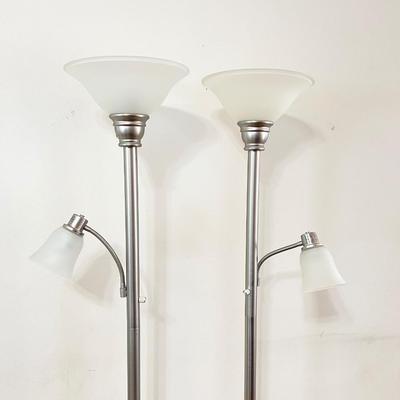 Pair (2) ~ Metal Floor Lamps