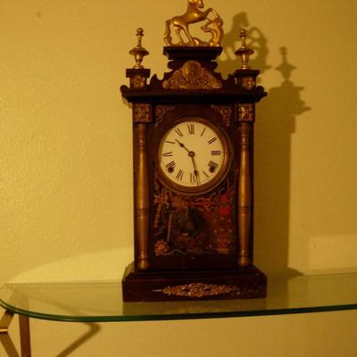 Horse Finial mantel clock