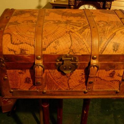 Chest full of musical instruments