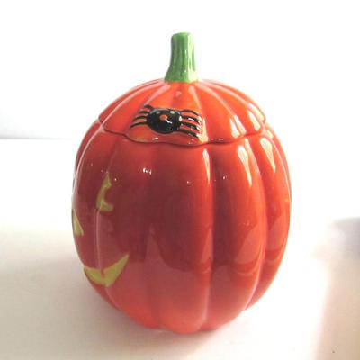 Hallmark Ceramic Halloween JOL Candy Jar
