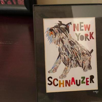 Artwork schnauzer dog