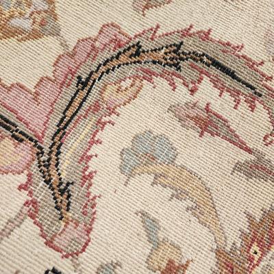 Round Oriental Rug with Fringe 93" diameter