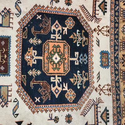 Ornate Oriental Rug Made in Iran Meshkin Tribal10'8