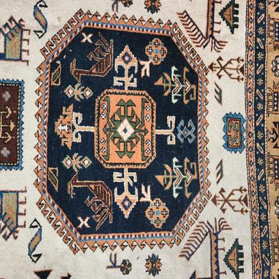 Ornate Oriental Rug Made in Iran Meshkin Tribal10'8"x7'3"