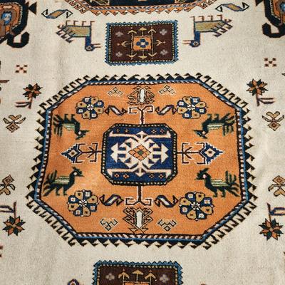 Ornate Oriental Rug Made in Iran Meshkin Tribal10'8
