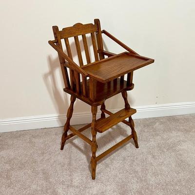 Solid Wood Custom Built Baby Doll High Chair