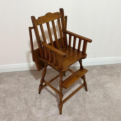Solid Wood Custom Built Baby Doll High Chair