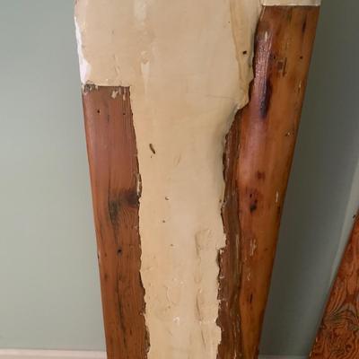 Large Railroad Tie and Plaster Sculpture (B1-KW)