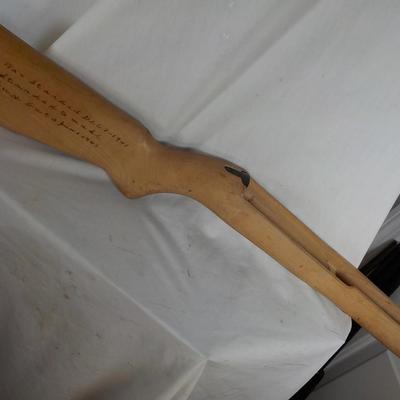 M 1 Carbine experimental maple stock 1943.