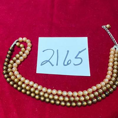 Vintage 1940s Triple Strand Necklace