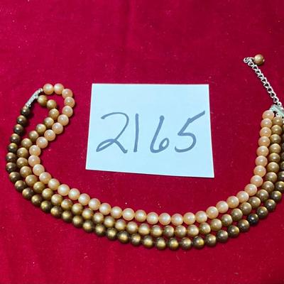 Vintage 1940s Triple Strand Necklace