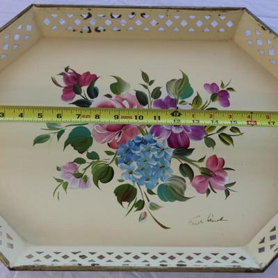 Beautiful Hand Painted Serving Tray