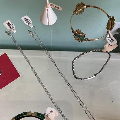 380 Beach Enamel Necklace, Earrings, and Four Bracelets