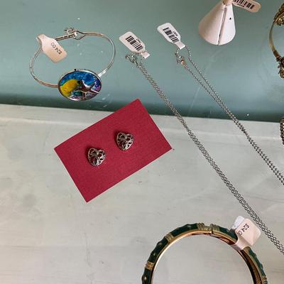 380 Beach Enamel Necklace, Earrings, and Four Bracelets