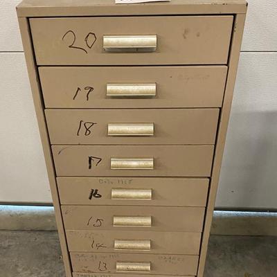 Vintage 10 Drawer Cabinet