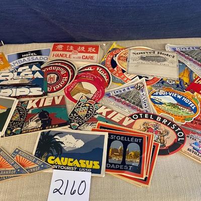 Vintage Suitcase Stickers