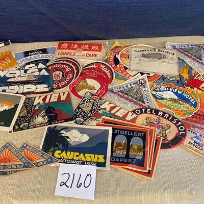 Vintage Suitcase Stickers