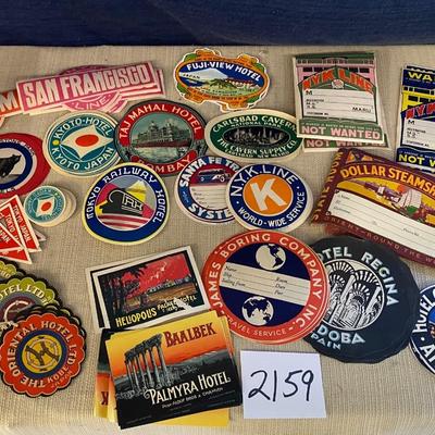 Vintage Suitcase Stickers